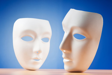 Masks with theatre concept
