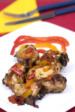 pollo ai peperoni