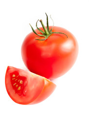 red ripe tomato