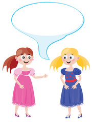 Dialog of the two young  girls