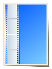 Blank photo - video template, illustration