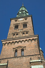 Fototapeta na wymiar St. Nickolay church in Copenhagen