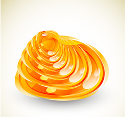 Abstract vector glass shapes background