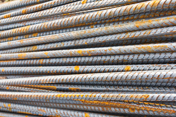 Steel bar background texture