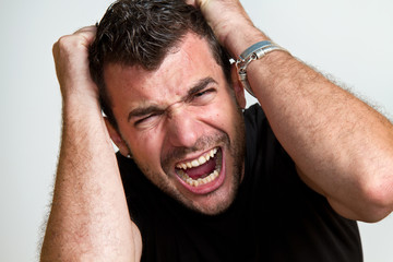 Obraz premium uomo arrabbaito