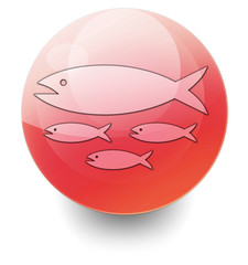 Red Shiny Orb Button 