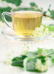 Cup of linden tea
