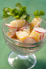 Radish and potato salad