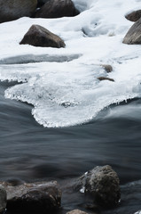 Almost frozen creek