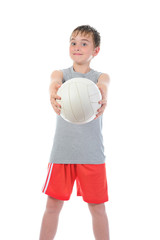 Portrait of a young football player