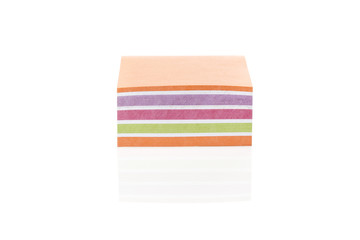 A colorful note pad