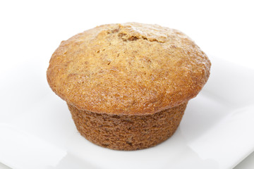 A fresh bran muffin