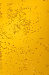 Light beer bubbling texture