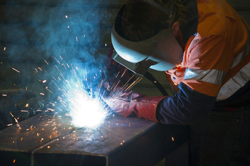 Welding Steel and sparks - 33607872