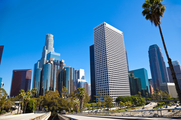 Hart van het centrum van Los Angeles
