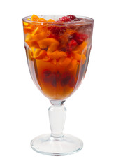 berry citrus cocktail  closeup