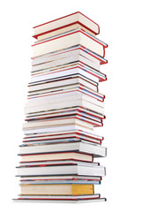 High books stack