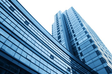 Fototapeta na wymiar modern glass silhouettes of skyscrapers