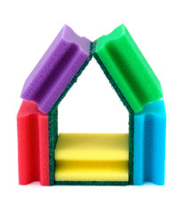 House made of sponges