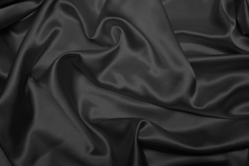 Sensuous Smooth Black Satin