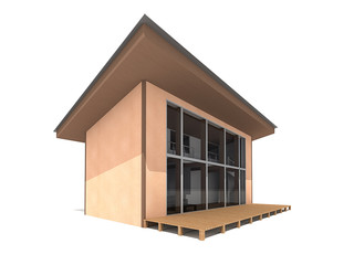 Two story modern house