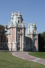 Fototapeta premium Towers of the Grand Palace of Tsaritsyno