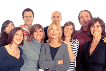 Caucasian Family, Group of People
