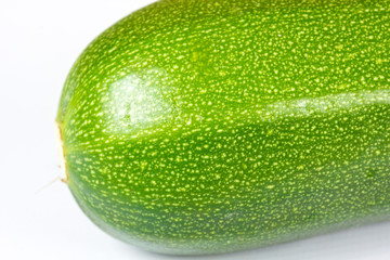 Courgette on white background