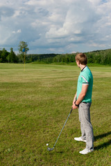 Man Golfing