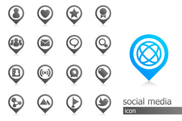 Social Media Icons in Black