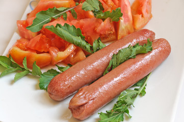 wurstel e pomodori