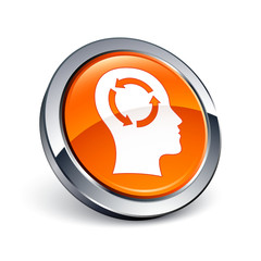 icône bouton internet tête