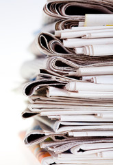 Pile of newspapers