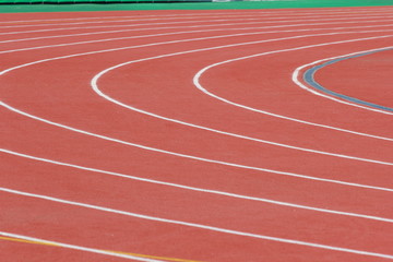 Беговые дорожки на стадионе