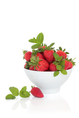 Strawberry Fruit and Mint Herb