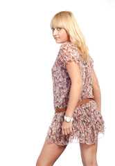 pretty girl standing