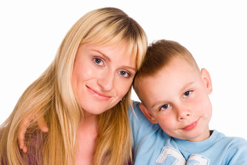 mom and son