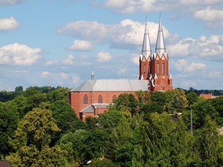 Anyksciai city church