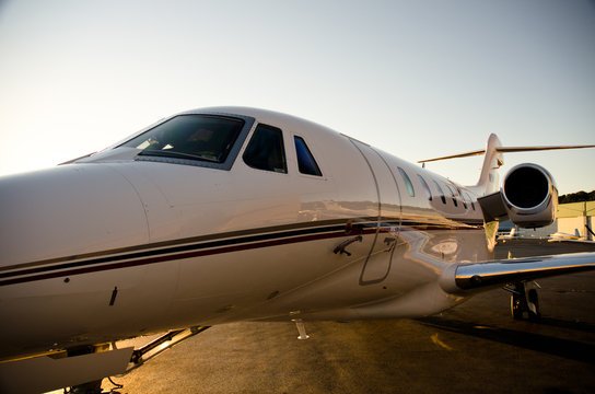 Fototapeta Corporate Jet Side View