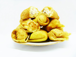 Домашние блины с творогом