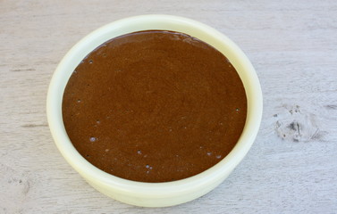 ravier de mousse au chocolat