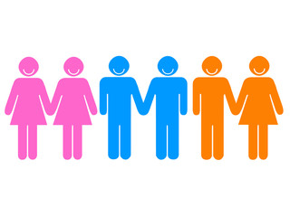 Felicidade de três casais - igualdade nas relações