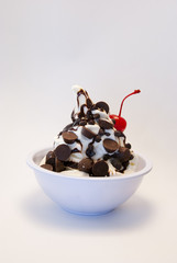 Vanilla Frozen Yogurt with Peanut Butter Cups