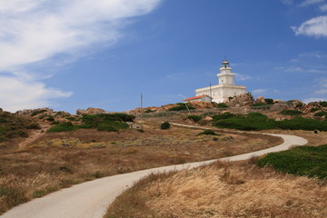 Fototapeta na wymiar Faro di Capo Testa, Sardegna