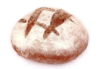 Bread isolated on white