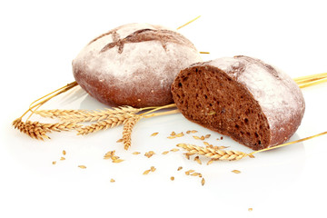 Wheat isolated on white