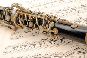 Naklejka premium PARTICOLARE DI CLARINETTO