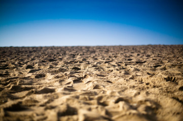 sand and blue sky