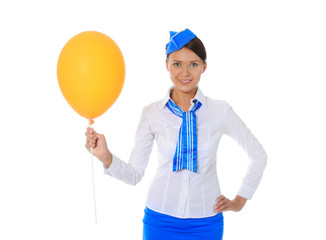 Attractive stewardess