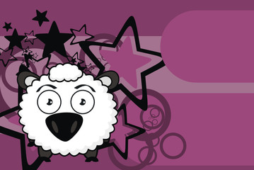 sheep baby cartoon background03